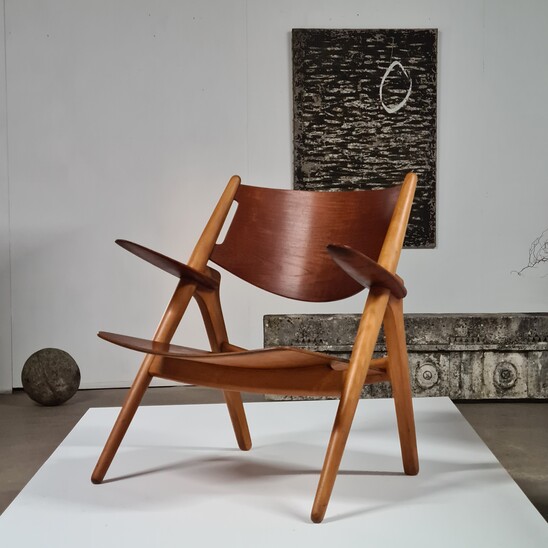 Hans Wegner 1950s Sawbuck Armchair