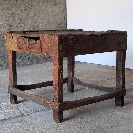 antique shoemaker work table