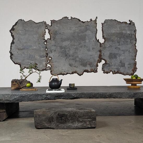 brut stone coffee table