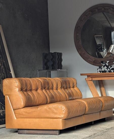 De Sede cognac leather sofa