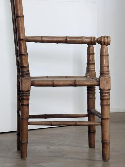 Elegant False Bamboo armchair 