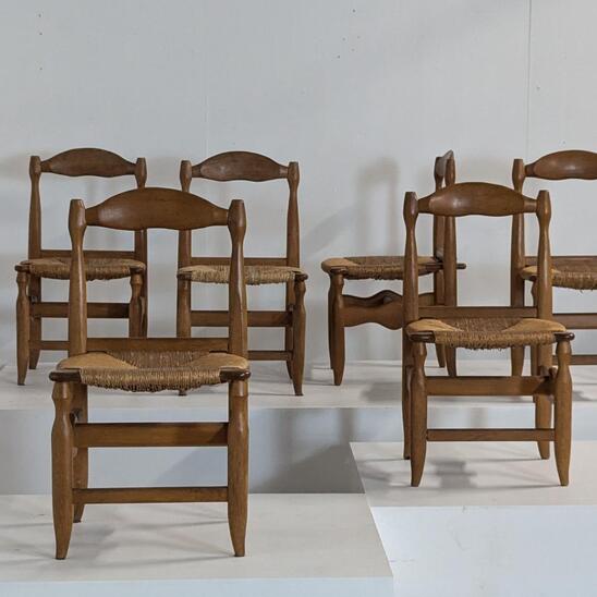 Guillerme and Chambron, 6 chairs